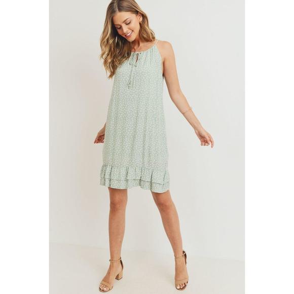 Ruffled Floral Sleeveless Dress - Picture 2 of 9